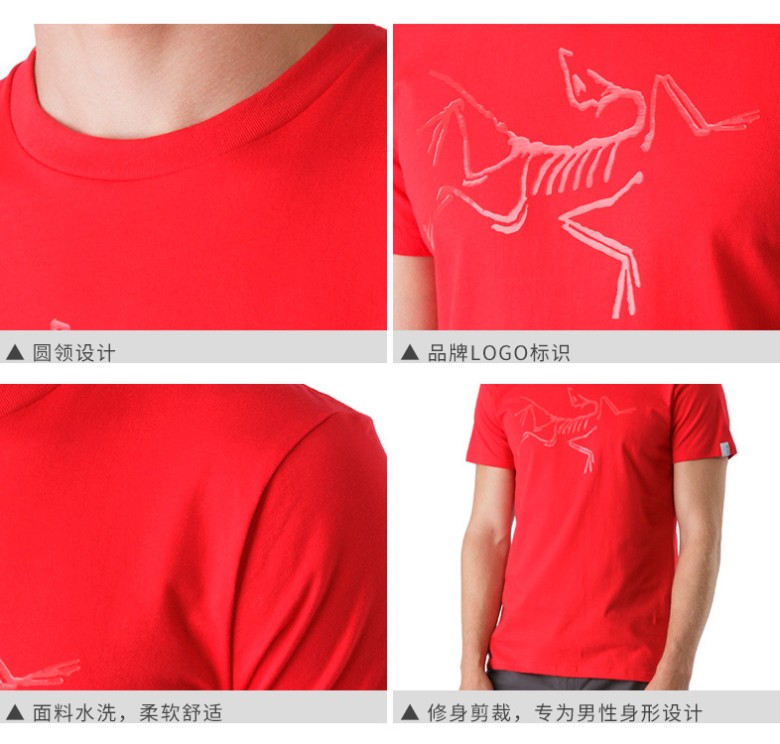 ARCTERYX/始祖鸟 男款棉质短袖T恤-Archaeopteryx SS T-shirt M 16444【2016春夏新款】_三夫户外装备